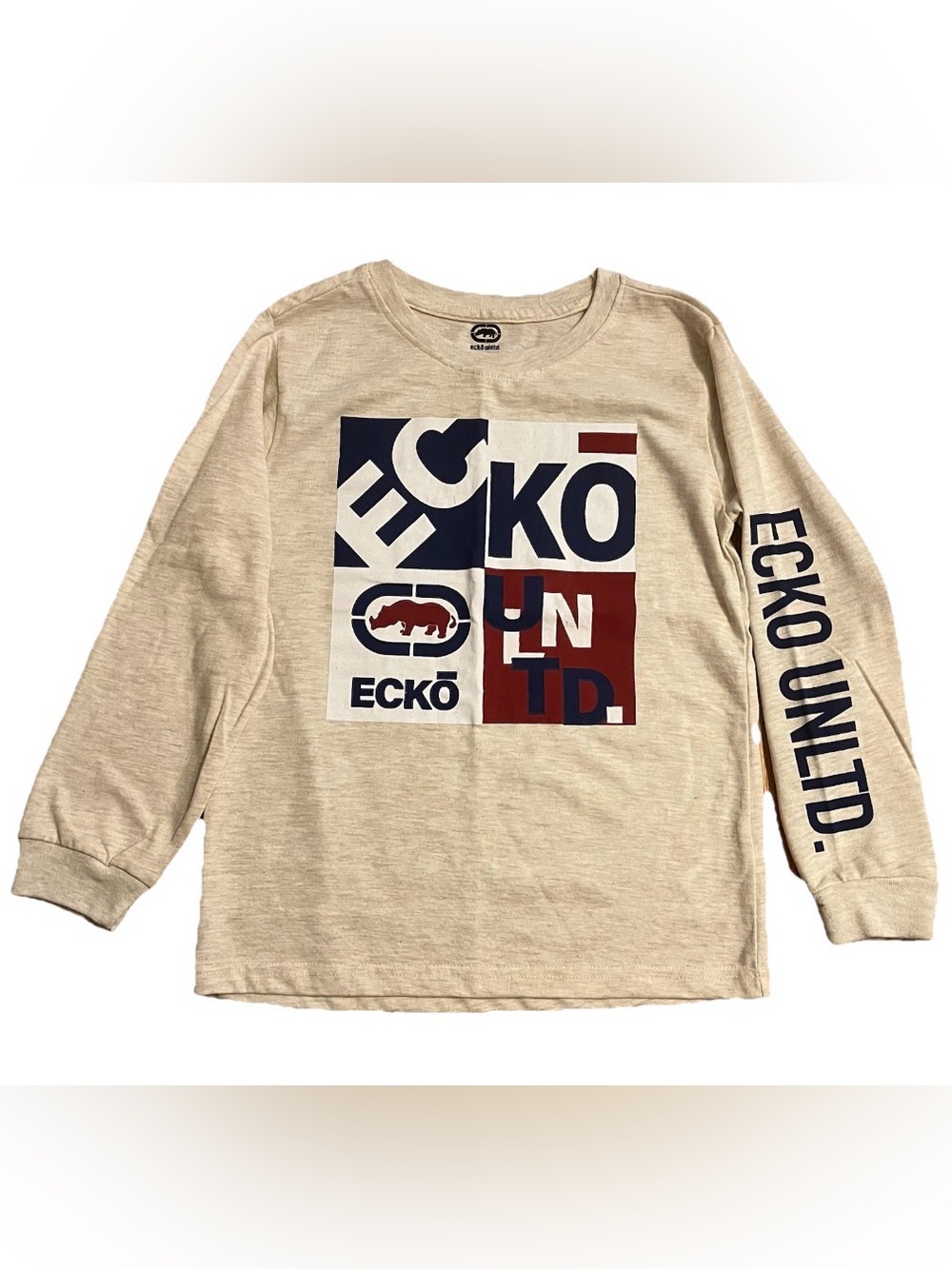 ECKO Unltd Boys Long Sleeve Logo Tee - Size 8